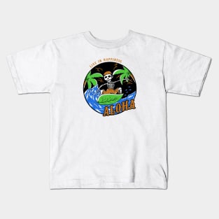 Surfing skull Kids T-Shirt